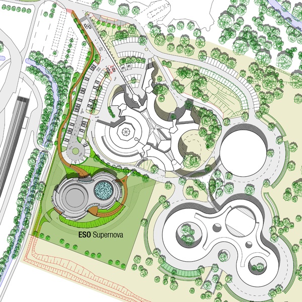 Guiding Architects, article: Planetario Supernova de ESO: Aparición de una estrella en explosión (Fig. 4)