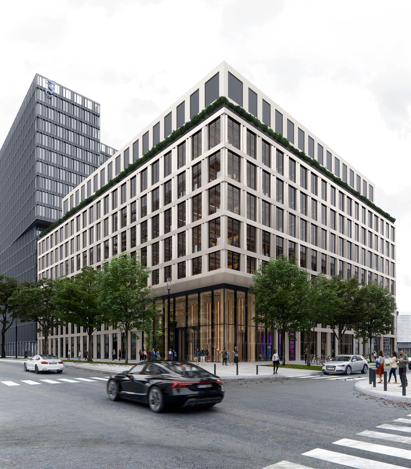 Guiding Architects, article: Maison d’édition de la Frankfurter Allgemeine Zeitung avec immeuble ‘Tipi’ (Fig. 3)