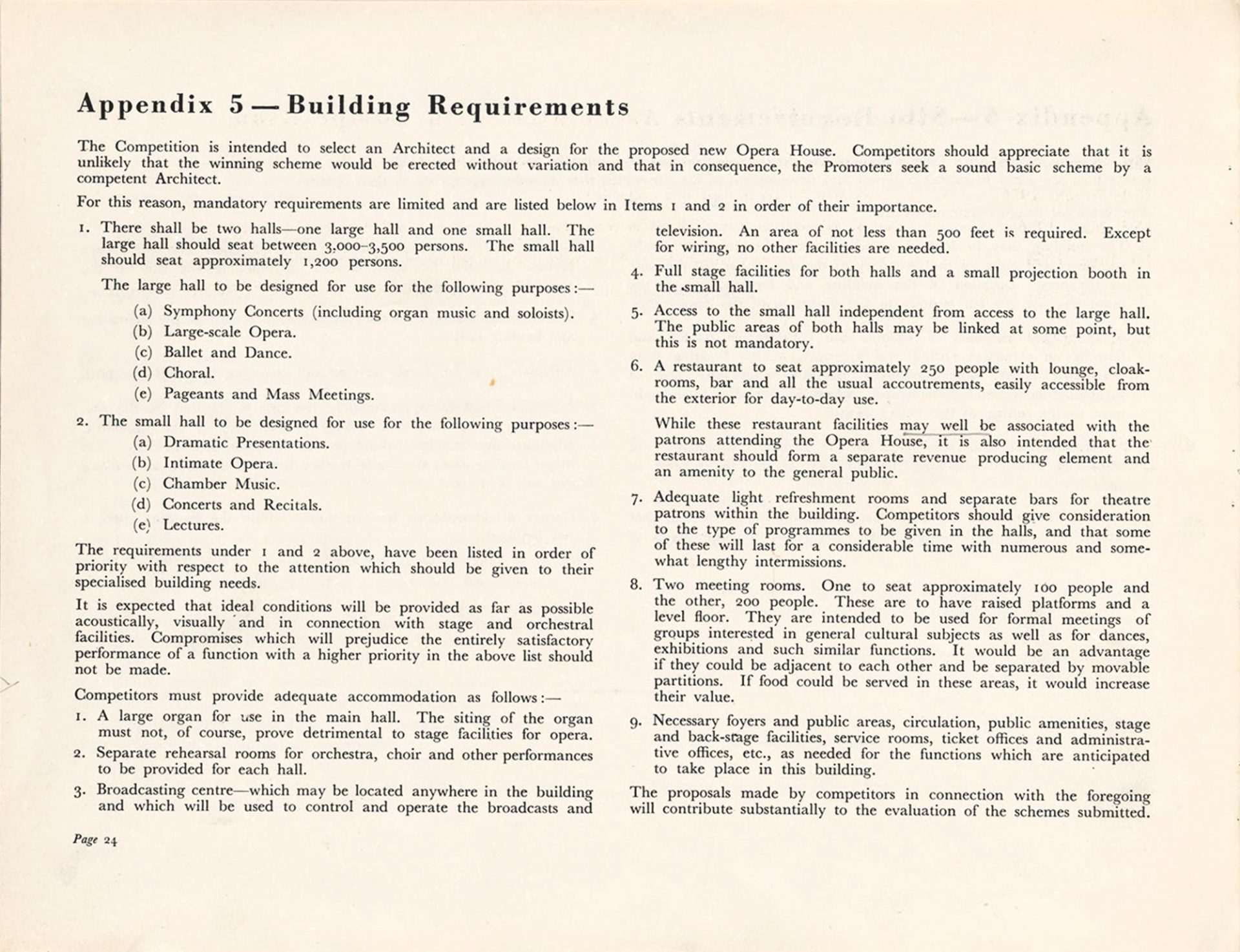 Guiding Architects, article: The Brown Book — the Competition Guidelines for Sydney Opera House (Fig. 5)
