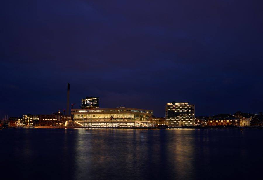 Architectural tour ofDokk1: view from the harbor.